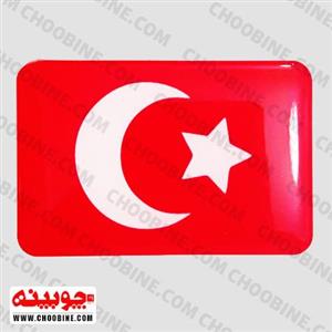 برچسب ژله ای کد ۰۲ – استیکر پرچم ترکیه (۶ در ۴ سانت)