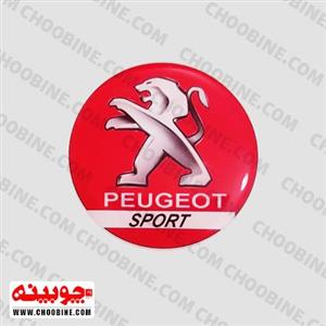 برچسب ژله ای کد ۲۱ – استیکر آرم پژو قرمز (۵ در ۵ سانت)