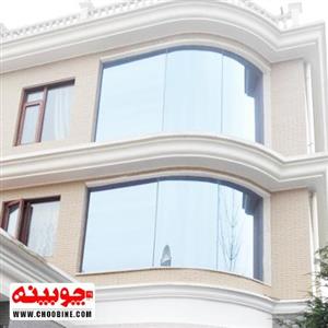 برچسب شیشه پلاتین رفلکس جیوه ای دولایه کد ۴۰۱۱ (عرض ۱۰۰)