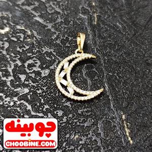 پلاک آویز ژوپینگ ماه نگین دار (شناسه کالا : ۹۵۴۰۰۸)