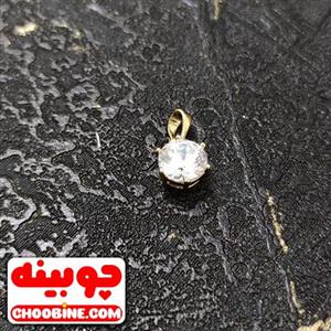 پلاک آویز ژوپینگ تک نگین (شناسه کالا : ۹۵۴۰۰۳)