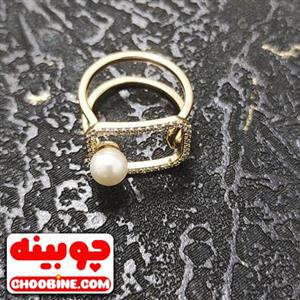 انگشتر ژوپینگ مرواریدی فری سایز ۶ تا ۹ (شناسه کالا : ۹۵۲۰۰۲)