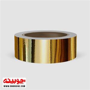 نوار طلایی براق پشت چسب دار PVC (عرض ۴ سانتیمتر)