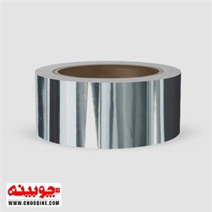 نوار نقره ای / سیلور / استیل براق پشت چسب دار PVC (عرض ۵ سانتیمتر)