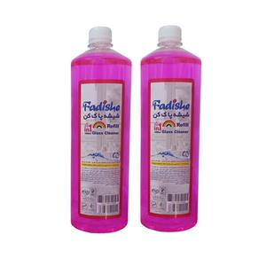 محلول شیشه پاک کن فدیشه مدل صورتی حجم 1200 میلی لیتر