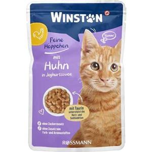 پوچ گربه وینستون مدل سسی طعم مرغ و ماست وزن 100 گرم