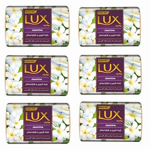 صابون ویتامینه لوکس با رایحه‌ شیرین و طراوت‌ بخش وزن 90 گرم بسته 6 عددی
