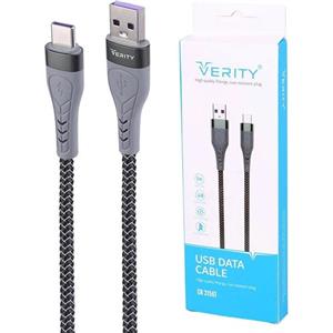 کابل تایپ سی فست شارژ Verity CB 3156 T 1m