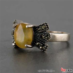 انگشتر یاقوت زرد خوشرنگ و عالی برند SPN زنانه ۲۰۵۹۸