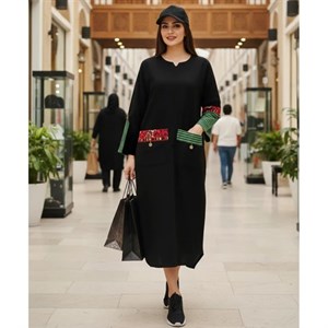 مانتو زنانه لینن دستبافت طرح آیسو کد 23363