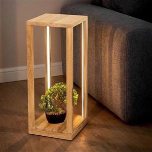 استند چوبی با نورپردازی داخلی و جای گلدان برند میلامیر