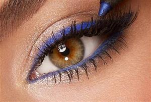 خط چشم شمعی سورمه ای شاین دار کد 90