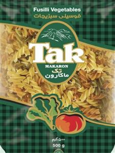 ماکارونی فوسیلی سبزیجات تک 500گرم
