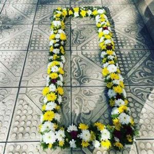 تزیین سنگ قبر با گل e331 