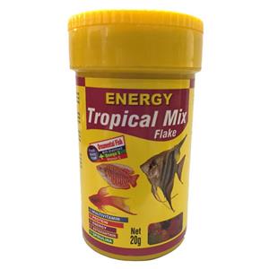 غذا ماهی انرژی مدل Tropical mix Flake وزن 20 گرم 