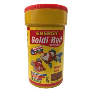 غذا ماهی انرژی مدل Gold red Granulat وزن 50 گرم 