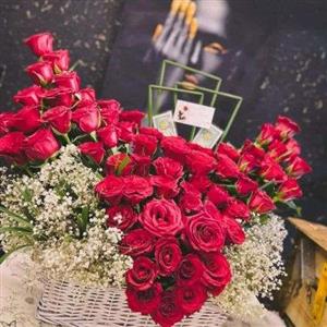 خرید اینترنتی سبد گل رز a393