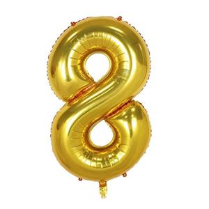 بادکنک فویلی طرح عدد 8 کد 7030