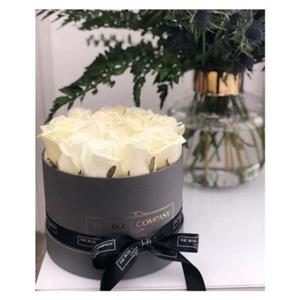  باکس گل رز سفید a306