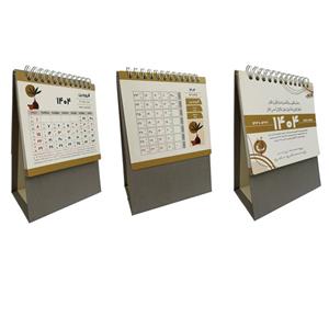 تقویم رومیزی سال 1403 مدل کلاسیک بسته 3 عددی