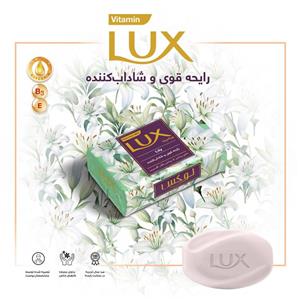 صابون ویتامینه لوکس با رایحه‌ قوی و شاداب‌ کننده وزن 125 گرم بسته 6 عددی
