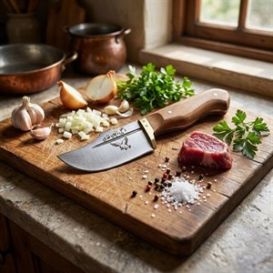 چاقو استیل زنجان غفاری کد 454