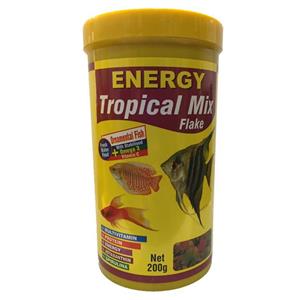 غذا ماهی انرژی مدل Tropical mix Flake وزن 200 گرم 