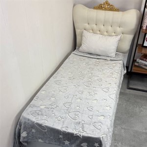 پتو مسافرتی مدل شب نما قلبی سایز 180x200 سانتی متر