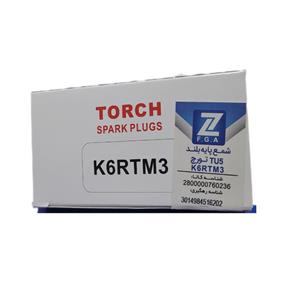 شمع خودرو تورچ مدل تک پلاتین پایه بلند کد  K6RTM3 - IATF16949 بسته 4 عددی