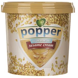 کرم ارده پوپر مقدار 185 گرم Popper Sesame Cream 185 gr
