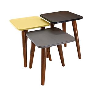 میز عسلی مدل لیون 322 کد 39 مجموعه 3 عددی