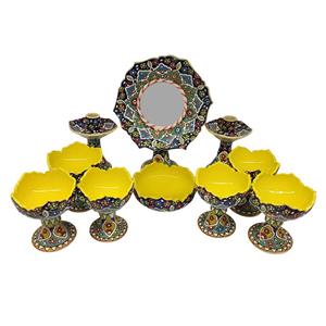 مجموعه ظروف 10 پارچه هفت سین مدل شکوفه کد 10