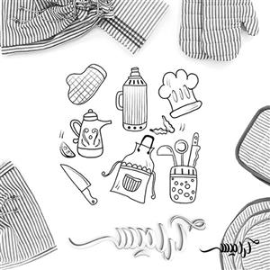 سرویس آشپزخانه 12 پارچه برق لامع مدل AP13