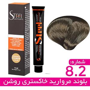 رنگ مو استیل 8.2 بلوند مرواریدی خاکستری روشن (سری 