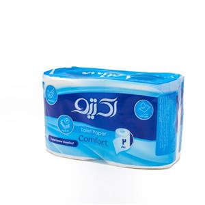 دستمال توالت اکتیو مدل  4 لایه Comfort کد 002 بسته 2 عددی