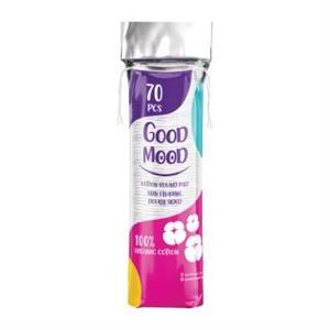 پد پاک کننده آرایش صورت گود مود مدل Cotton Round مناسب برای انواع پوست بسته 70 عددی