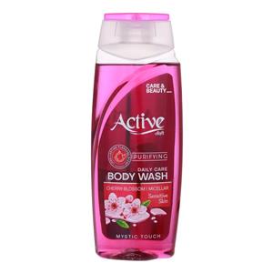 شامپو بدن اکتیو مدل میسلارواتر با عصاره شکوفه گیلاس مناسب برای پوست های حساس حجم 400 میلی لیتر