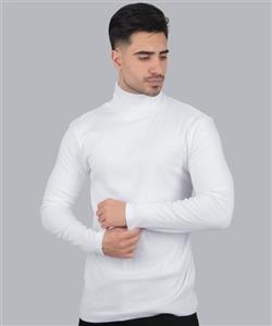 یقه اسکی سفید مردانه ساده 2015