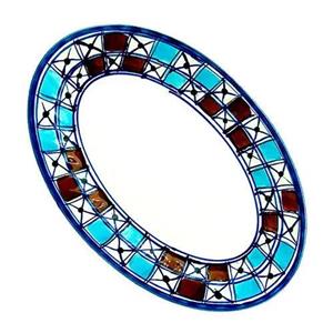 دیس بیضی کوچک نقش شطرنجی کد 611