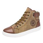 Women Men's High Top Vintage Sneaker, Lace-Up Ankle Boots Shoes Casual Canvas 