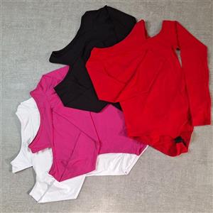 بادی زنانه آستین بلند یقه رومی کد 134