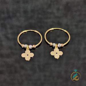 گوشواره حلقه ای گوی دار