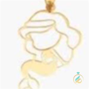 پلاک طلا پری دریایی
