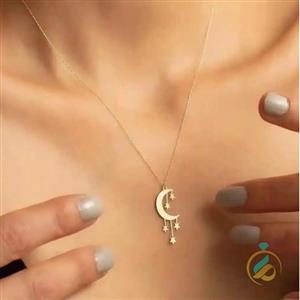 گردنبند طلا ماه و ستاره