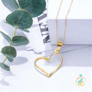 گردنبند طلا قلب تو خالی 