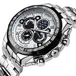 Wwoor Brand Luxury Business Mens Stainless Steel Watches Sports Waterproof Quartz Leisure Watch