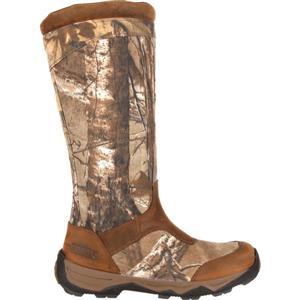 ROCKY Men's Retraction Waterproof Side-Zip Snake Boot Knee High