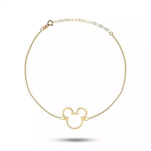 دستبند طلا زنجیری میکی موس