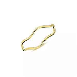 انگشتر طلا بدون نگین منحنی آنیل 