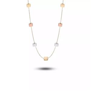 گردنبند طلا سه رنگ دیور  GND0001